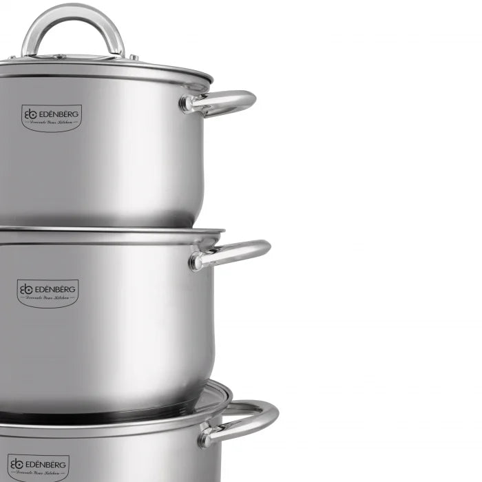 Set vase din inox 12 piese Edenberg EB-4000